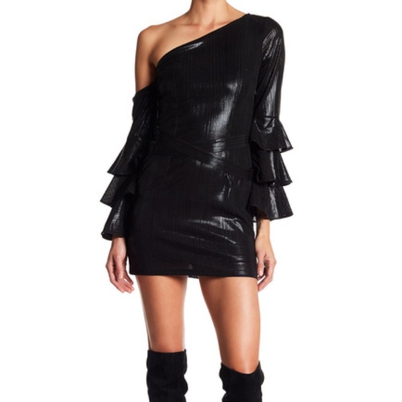 Alpha & Omega Dresses & Skirts - ALPHA & OMEGA – Metallic One Shoulder Dress NWT